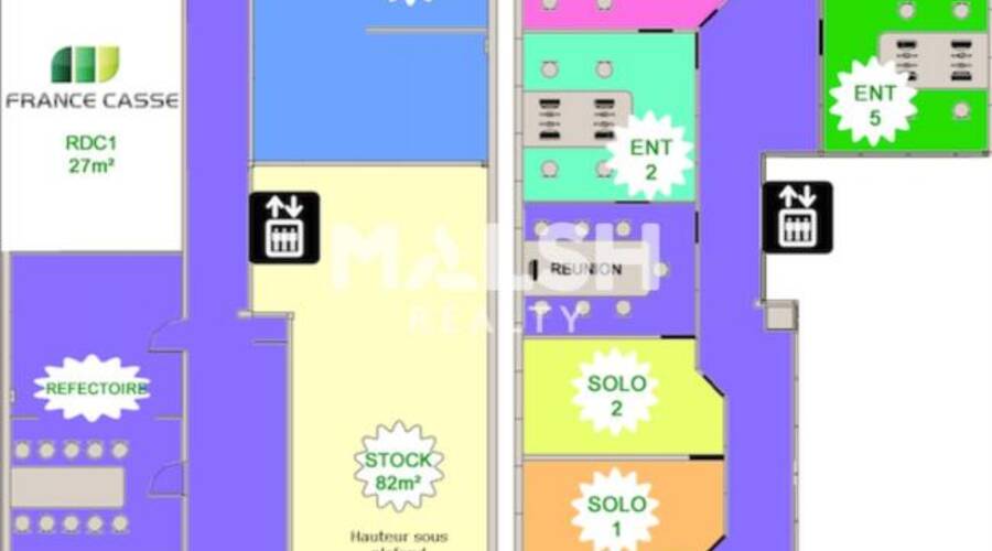 MALSH Realty & Property - Bureau - Lyon Nord Est (Rhône Amont) - Meyzieu - 39