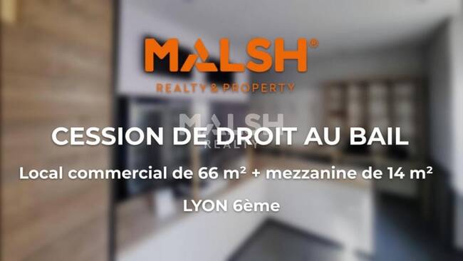 MALSH Realty & Property - Local commercial - Lyon 6° - Lyon 6 - 1