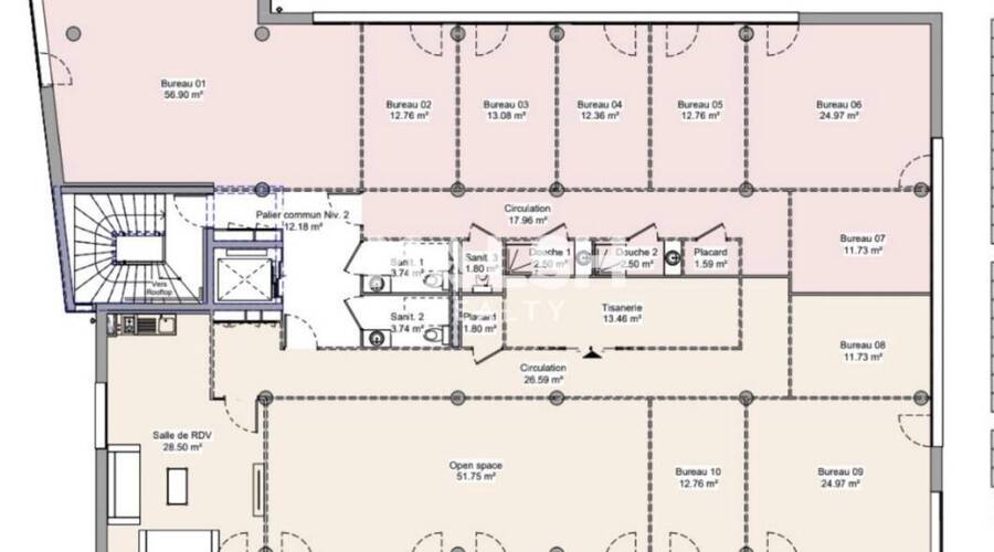 MALSH Realty & Property - Bureau - Lyon Nord Ouest (Techlid / Monts d'Or) - Dardilly - 6