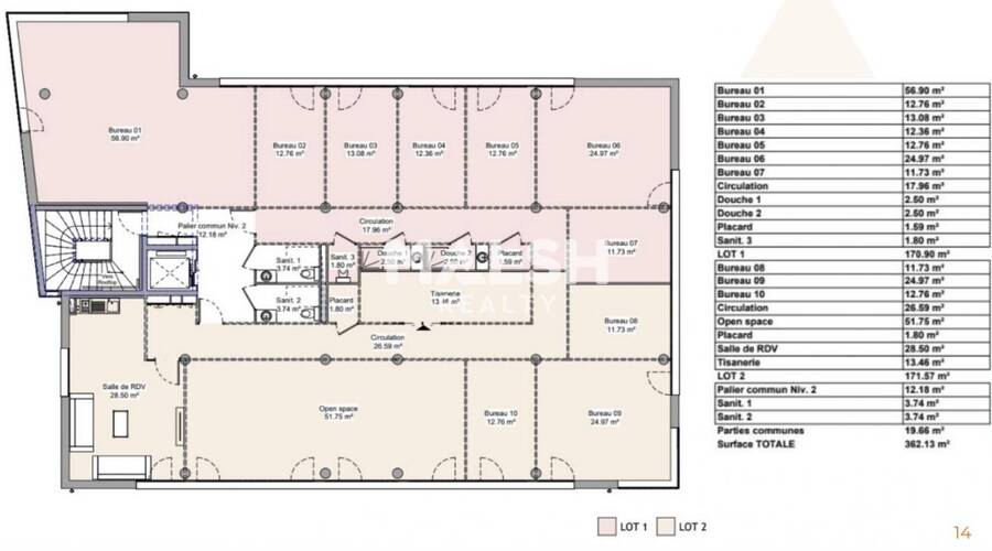 MALSH Realty & Property - Bureau - Lyon Nord Ouest (Techlid / Monts d'Or) - Dardilly - 8