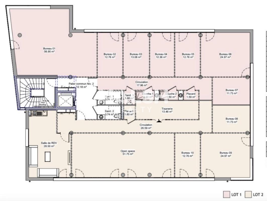 MALSH Realty & Property - Bureau - Lyon Nord Ouest (Techlid / Monts d'Or) - Dardilly - 6
