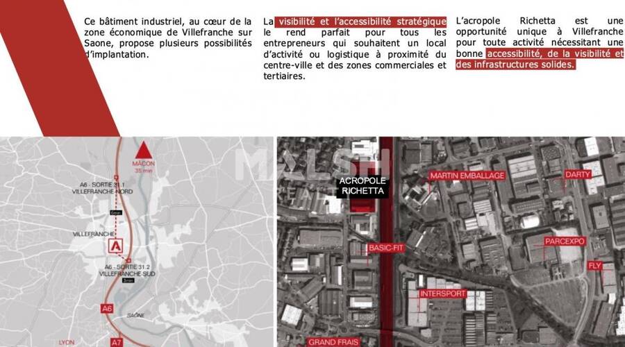 MALSH Realty & Property - Local d'activités - Extérieurs NORD (Villefranche / Belleville) - Villefranche-sur-Saône - 6