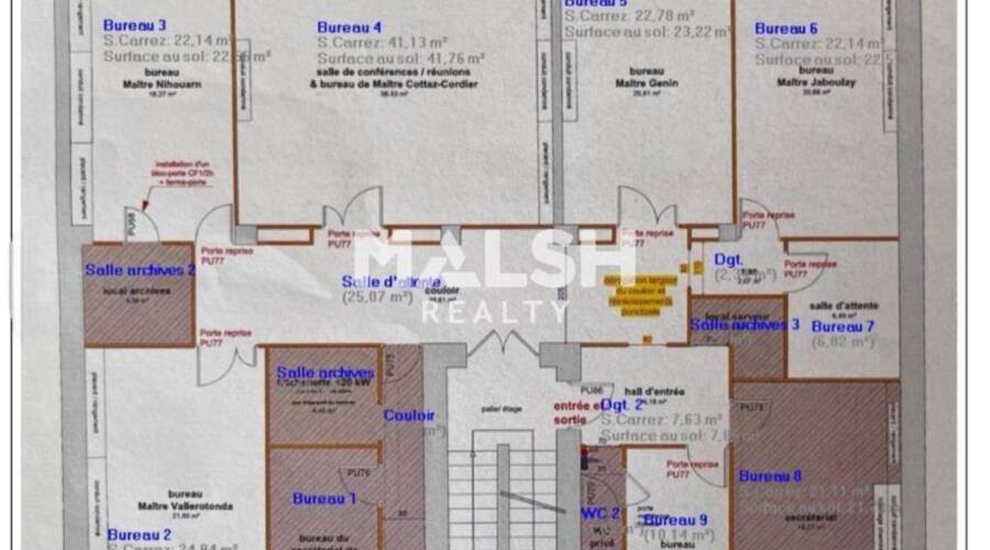 MALSH Realty & Property - Bureau - Lyon 3° / Préfecture / Universités - Lyon 3 - 16