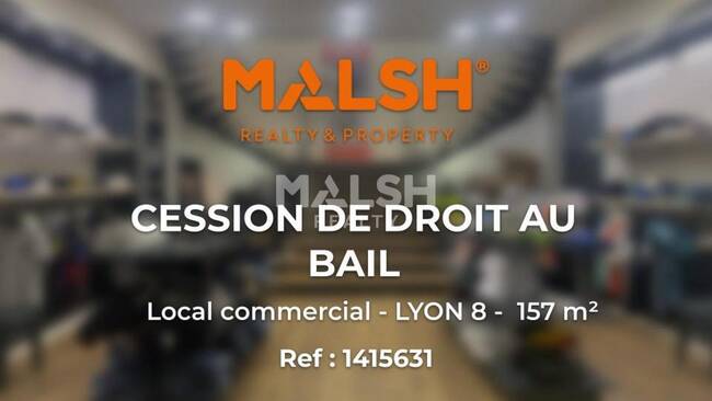 MALSH Realty & Property - Local commercial - Lyon 8°/ Hôpitaux - Lyon 8 - 1