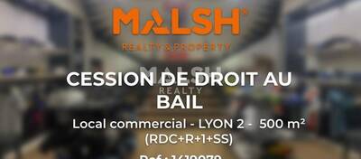 MALSH Realty & Property - Local commercial - Lyon - Presqu'île - Lyon 2 - 1