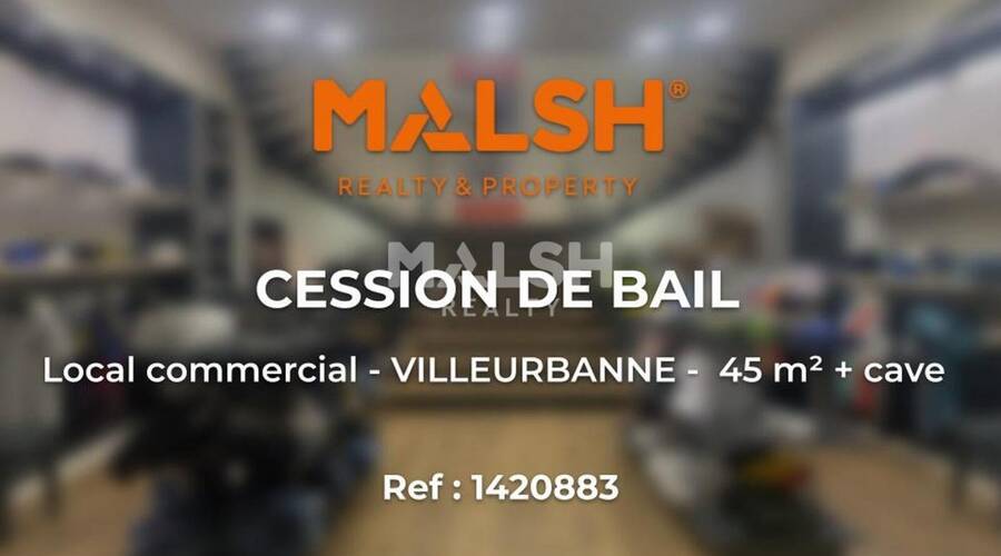 MALSH Realty & Property - Local commercial - Carré de Soie / Grand Clément / Bel Air - Villeurbanne - 1