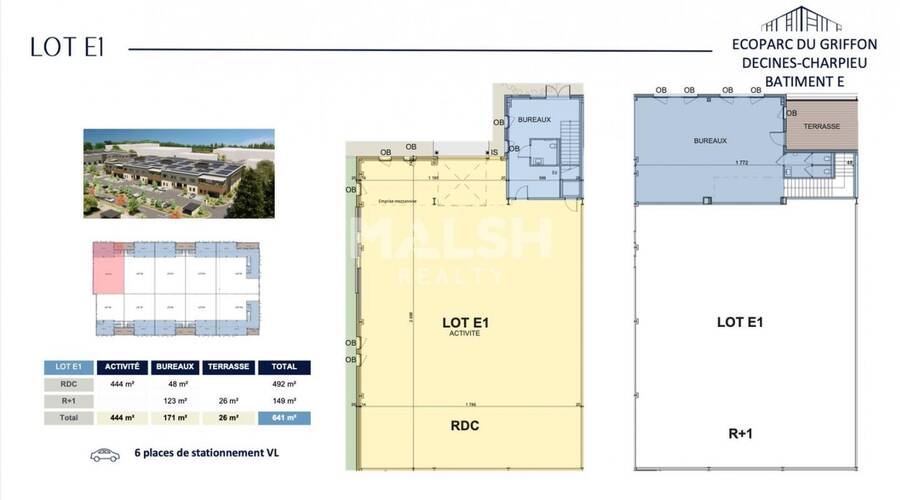 MALSH Realty & Property - Local d'activités - Lyon Nord Est (Rhône Amont) - Décines-Charpieu - 37
