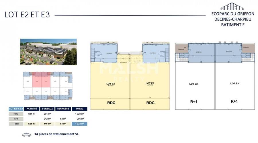 MALSH Realty & Property - Local d'activités - Lyon Nord Est (Rhône Amont) - Décines-Charpieu - 38