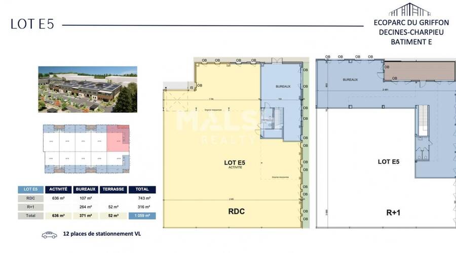 MALSH Realty & Property - Local d'activités - Lyon Nord Est (Rhône Amont) - Décines-Charpieu - 40
