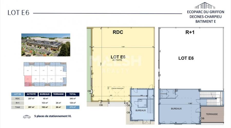 MALSH Realty & Property - Local d'activités - Lyon Nord Est (Rhône Amont) - Décines-Charpieu - 41