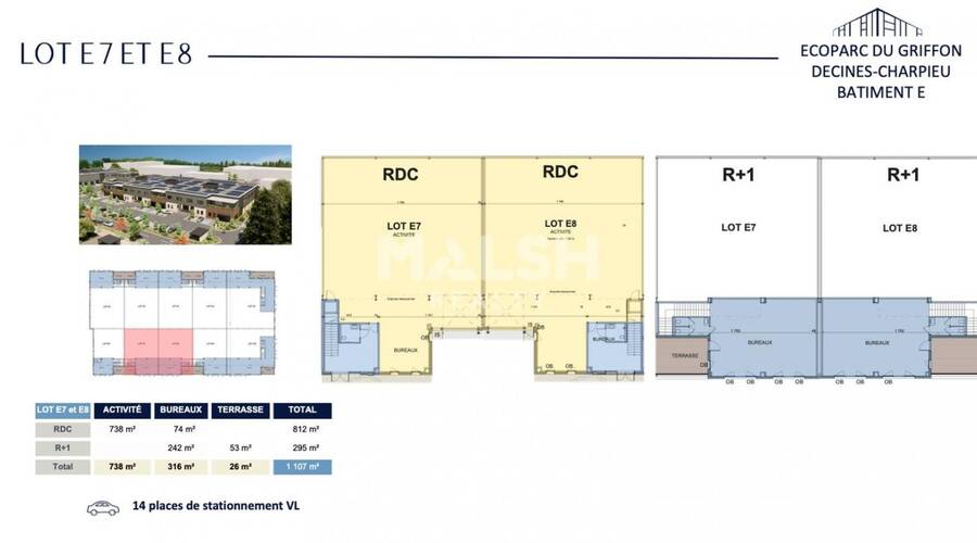 MALSH Realty & Property - Local d'activités - Lyon Nord Est (Rhône Amont) - Décines-Charpieu - 42