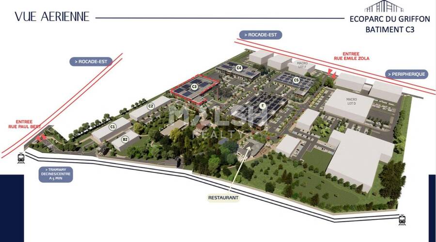 MALSH Realty & Property - Local d'activités - Lyon Nord Est (Rhône Amont) - Décines-Charpieu - 46