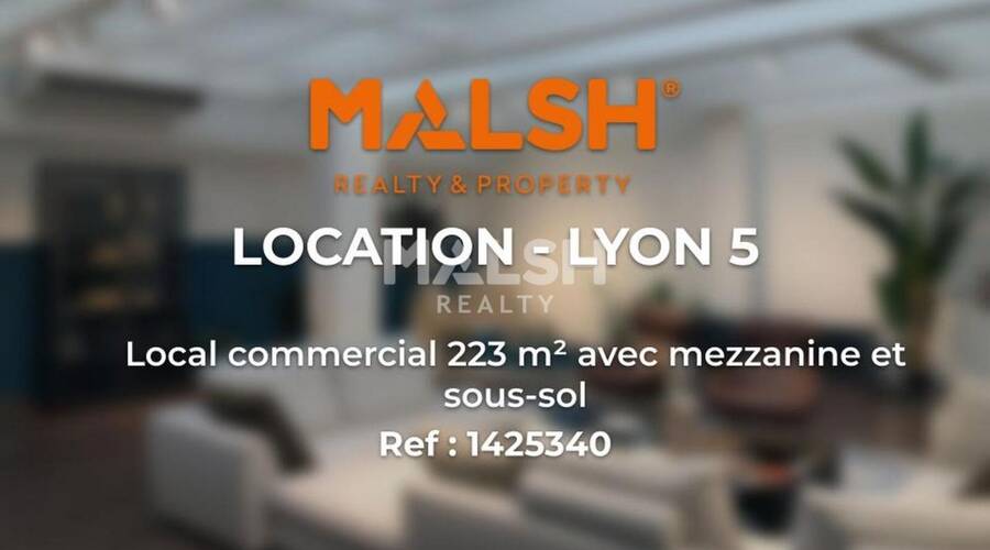 MALSH Realty & Property - Local commercial - Lyon 5° - Lyon 5 - 1