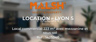 MALSH Realty & Property - Local commercial - Lyon 5° - Lyon 5 - 2