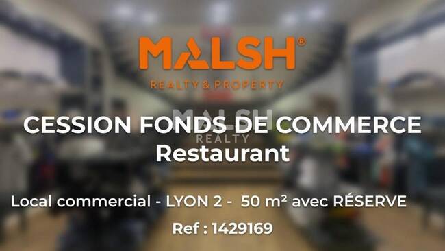 MALSH Realty & Property - Local commercial - Lyon - Presqu'île - Lyon 2 - 1