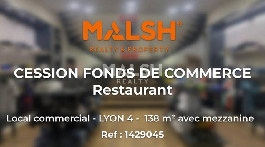MALSH Realty & Property - Local commercial - Lyon 4° - Lyon 4 - 1