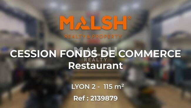 MALSH Realty & Property - Local commercial - Lyon - Presqu'île - Lyon 2 - 1