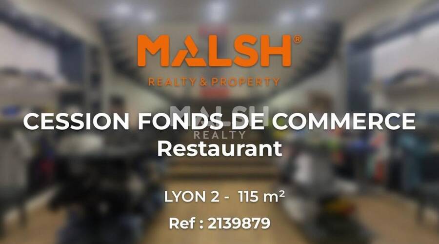 MALSH Realty & Property - Local commercial - Lyon - Presqu'île - Lyon 2 - 1