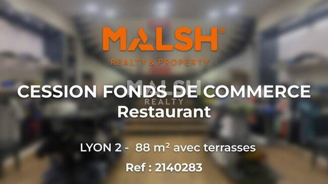 MALSH Realty & Property - Local commercial - Lyon 2° / Confluence - Lyon 2 - 1