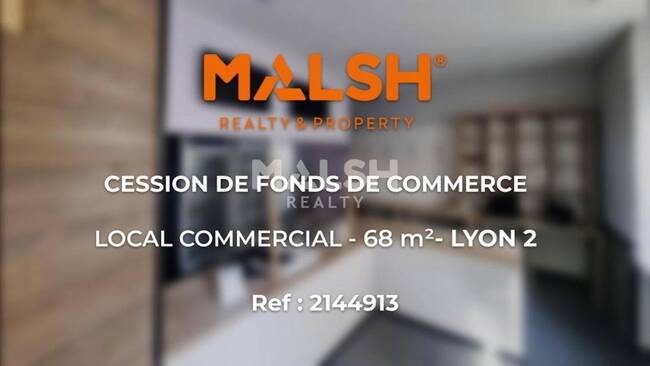 MALSH Realty & Property - Local commercial - Lyon - Presqu'île - Lyon 2 - 1
