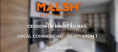 MALSH Realty & Property - Local commercial - Lyon 1 - Lyon 1 - 1