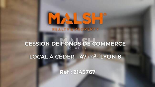 MALSH Realty & Property - Local commercial - Lyon 7° / Gerland - Lyon 8 - 1