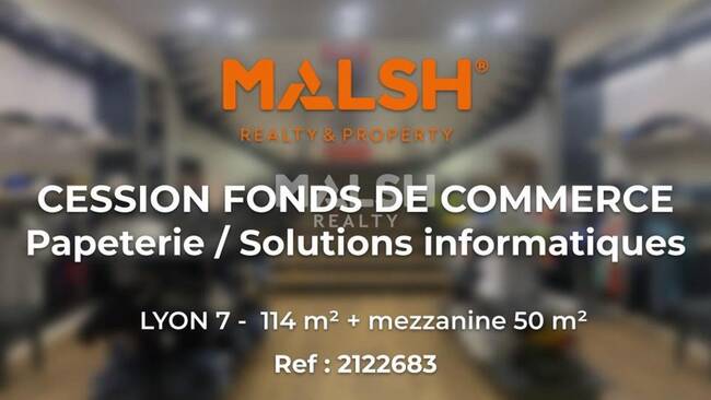 MALSH Realty & Property - Local commercial - Lyon 7° / Gerland - Lyon 7 - 1