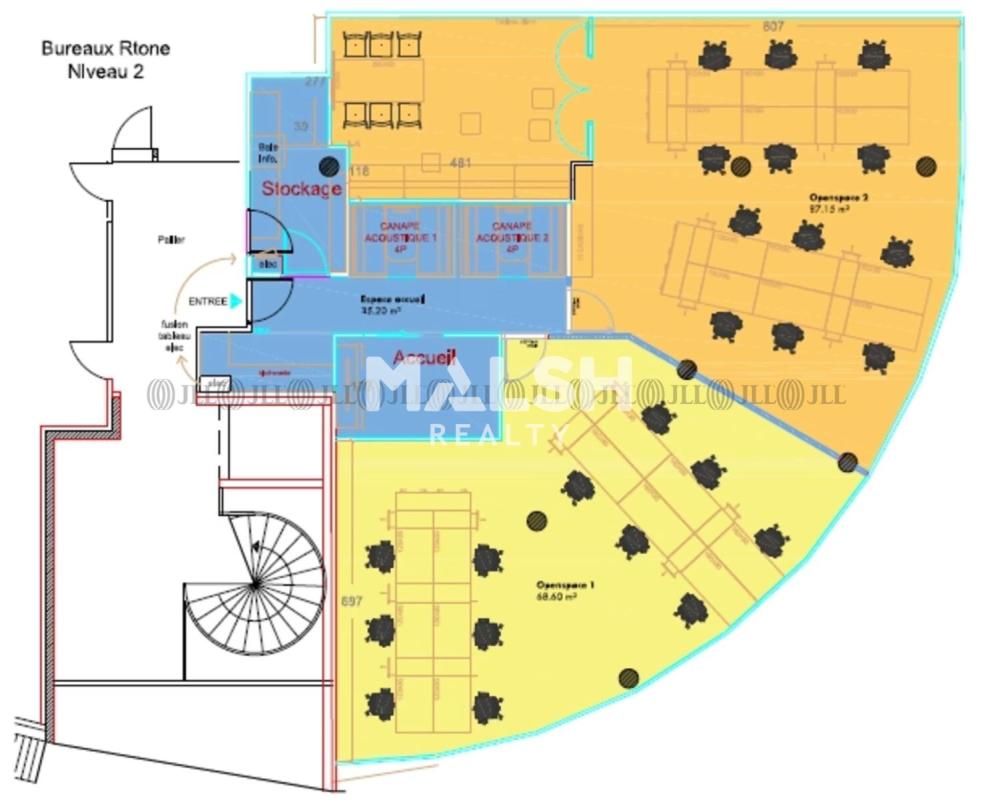 MALSH Realty & Property - Bureau - Lyon 9° / Vaise - Lyon 9 - 2