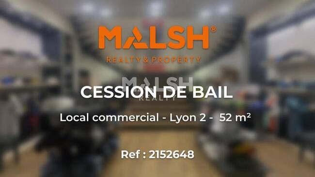 MALSH Realty & Property - Local commercial - Lyon 2° / Presqu'île - Lyon 2 - 1
