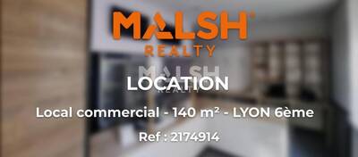 MALSH Realty & Property - Local commercial - Lyon 6° - Lyon 6 - 1