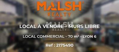 MALSH Realty & Property - Local commercial - Lyon 6° - Lyon 6 - 1