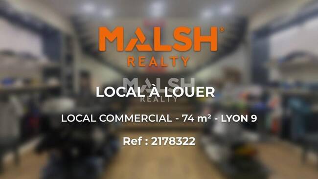 MALSH Realty & Property - Local commercial - Lyon 9° / Vaise - Lyon 9 - 1