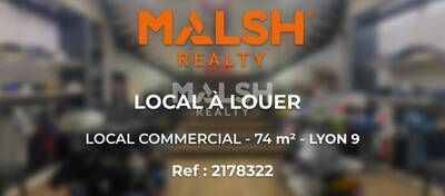 MALSH Realty & Property - Local commercial - Lyon 9° / Vaise - Lyon 9 - 1