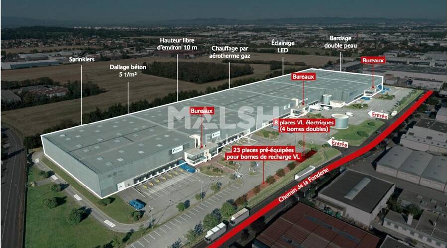 MALSH Realty & Property - Local d'activités - Lyon EST (St Priest /Mi Plaine/ A43 / Eurexpo) - Genas - 5