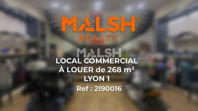 MALSH Realty & Property - Local commercial - Lyon 1 - Lyon 1 - 1