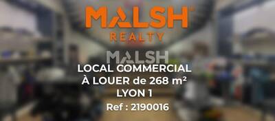MALSH Realty & Property - Local commercial - Lyon 1 - Lyon 1 - 1