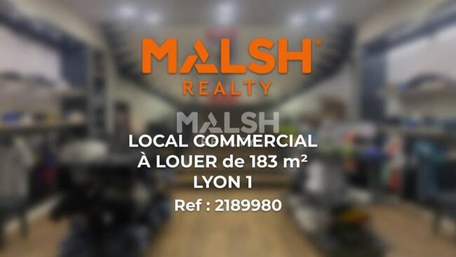 MALSH Realty & Property - Local commercial - Lyon 1 - Lyon 1 - 1