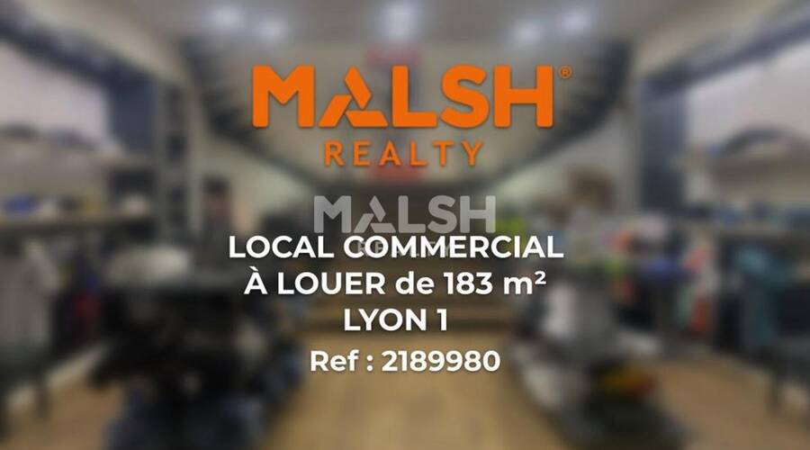 MALSH Realty & Property - Local commercial - Lyon 1 - Lyon 1 - 1