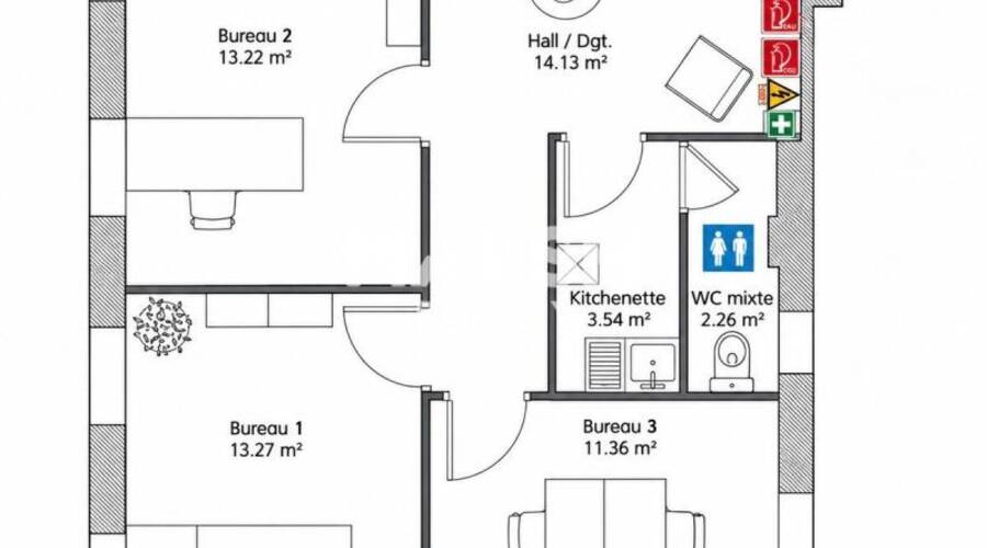 MALSH Realty & Property - Bureau - Lyon 2° / Presqu'île - Lyon 2 - 7