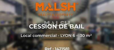 MALSH Realty & Property - Local commercial - Lyon 6° - Lyon 6 - 1