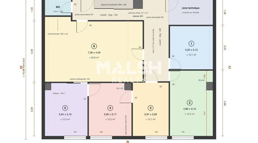 MALSH Realty & Property - Bureau - Lyon 9° / Vaise - Lyon 9 - 7