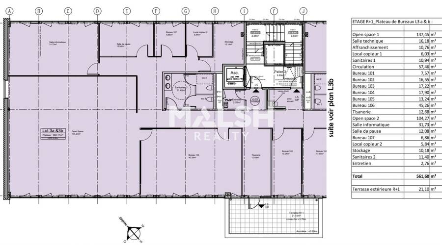 MALSH Realty & Property - Bureau - Plateau Nord / Val de Saône - Rillieux-la-Pape - 24