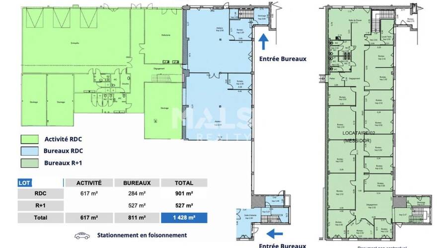 MALSH Realty & Property - Local d'activités - Carré de Soie / Grand Clément / Bel Air - Vaulx-en-Velin - 63