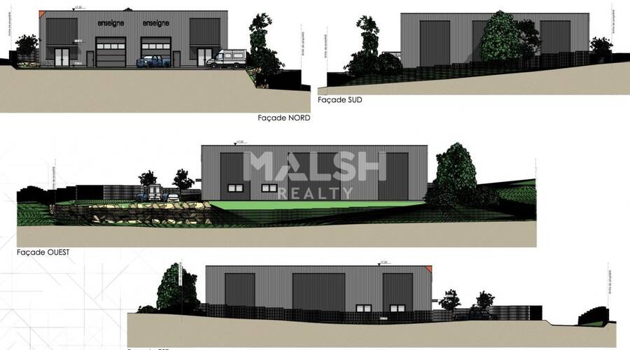 MALSH Realty & Property - Local d'activités - Extérieurs NORD (Villefranche / Belleville) - Montmerle-sur-Saône - 7