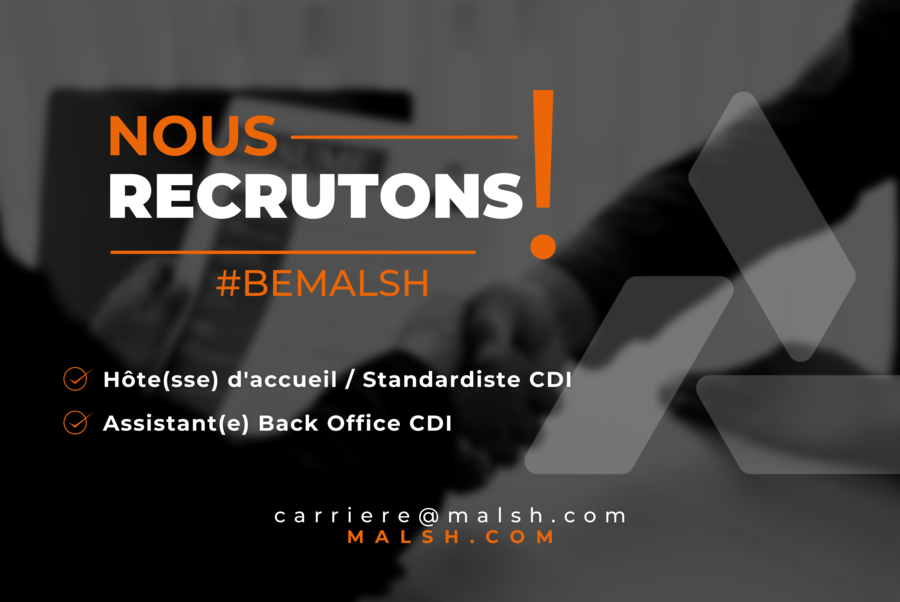 MALSH Realty & Property - MALSH-RECRUTE-standardiste-assistant