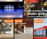 MALSH Realty & Property - 3 lots à vendre ou à louer au cœur du nouveau complexe de loisirs, Game Center La Turbine, de Vienne, Pont-Evêque !