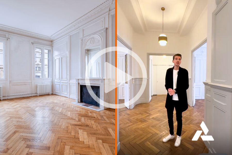 MALSH Realty & Property - visite-bureaux-prestigieux-lyon-6-proche-parc-de-la-tete-d-or-standing-video-bureau-moulure-parquet-cheminees-prestige